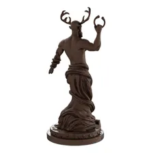 Estatua Deus Cernuno Celta Wicca - Estatueta Cernunnos Cor Cor Madeira Foto mini  3