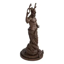 Estatua Deus Cernuno Celta Wicca - Estatueta Cernunnos Cor Cor Madeira Foto mini  2