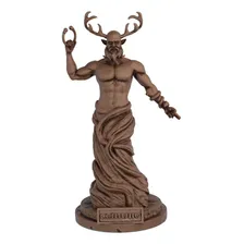 Estatua Deus Cernuno Celta Wicca - Estatueta Cernunnos Cor Cor Madeira Foto  mini 1