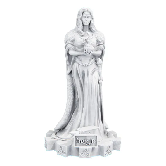 Estatua Deusa Brigid Celta Wicca - Estatueta Cor Cor Mármore Foto 1