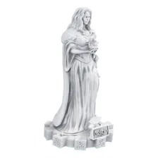 Estatua Deusa Brigid Celta Wicca - Estatueta Cor Cor Mármore Foto mini 2