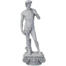 Estátua Escultura Davi Michelangelo David Escultura Imagem Cor Cor Mármore Foto mini 1
