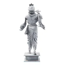 Estátua Figura Religiosa Imagem Lord Krishna Cor Cor Mármore Foto mini 4