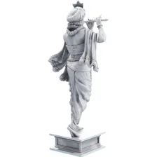 Estátua Figura Religiosa Imagem Lord Krishna Cor Cor Mármore Foto mini 3