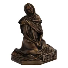 Estátua Figura Religiosa Imagem Maria Madalena Cor Cor Cobre Antigo Foto mini  2