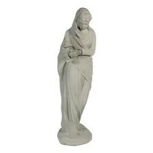 Estátua Inverno Em Cimento - Alt: 1m P Cor S/ Pintura Foto  mini 1