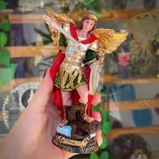 Estátua São Miguel Arcanjo Anjo Santo Decoração Imagem 743 Foto mini  2
