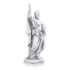 Estátua São Pedro Apóstolo Estatueta Imagem Católica Cor Cor Mármore Foto mini 2