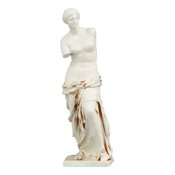 Estátua Vênus De Milo - Estatueta Imagem Cor Cor mármore dourado Foto 1