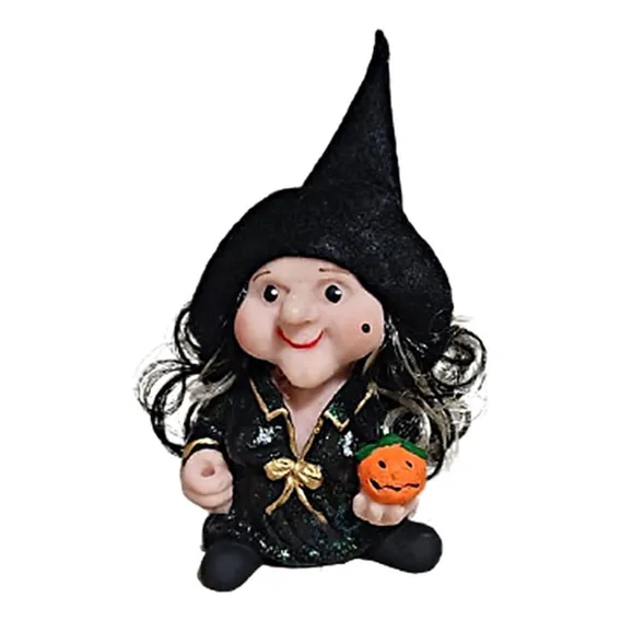 Estatueta Bruxinha Dorah Dos Desejos Halloween Cor Preta Foto 1