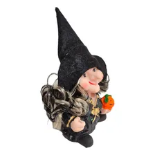 Estatueta Bruxinha Dorah Dos Desejos Halloween Cor Preta Foto mini 4