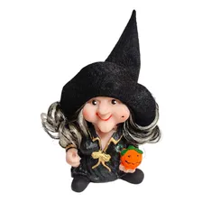 Estatueta Bruxinha Dorah Dos Desejos Halloween Cor Preta Foto mini 2