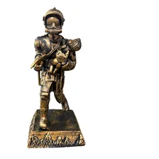 Estatueta De Bombeiro Profissão Premiação Mérito Troféu 31cm Foto  mini 1