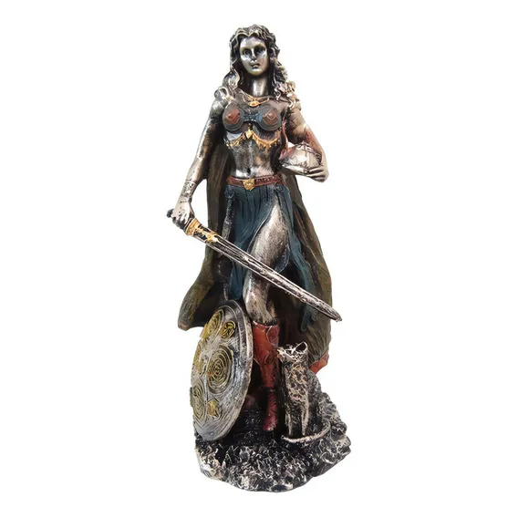 Estatueta Deusa Freya Deusa Do Amor Da Fertilidade Cor Decorada Foto 1