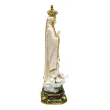 Estatueta Imagem Nossa Senhora De Fatima Enfeite Decorativo Foto mini 2
