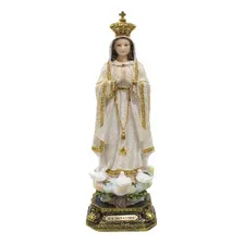 Estatueta Imagem Nossa Senhora De Fatima Enfeite Decorativo Foto mini 1