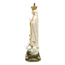 Estatueta Imagem Nossa Senhora De Fatima Enfeite Decorativo Foto mini 3