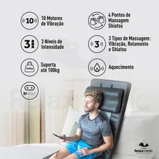 Esteira Massageadora Relaxmedic Shiatsu Vibração Aquecimento Bivolt Foto mini  3
