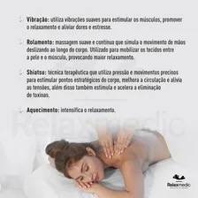 Esteira Massageadora Relaxmedic Shiatsu Vibração Aquecimento Bivolt Foto mini 4
