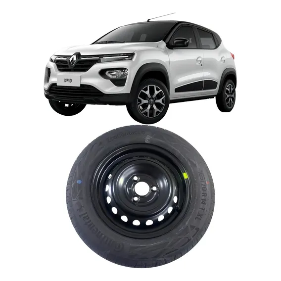 Estepe Roda + Pneu Renault Kwid 2023 Aro 14 Foto 1