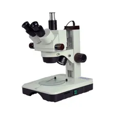 Estereoscopio Trinocular Com Zoom - Aumento 7x - 67,5x Cor Branco Foto  mini 1