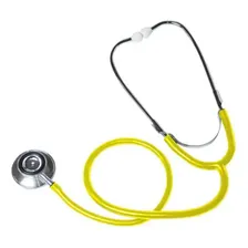 Estetosc贸pio Clinico Duplo Amarelo - Solidor Foto mini 1