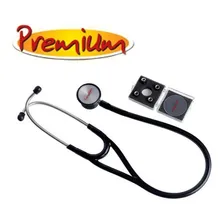 Estetosc贸pio Duplo Cardiol贸gico Profissional Em Inox Premium Foto mini 2