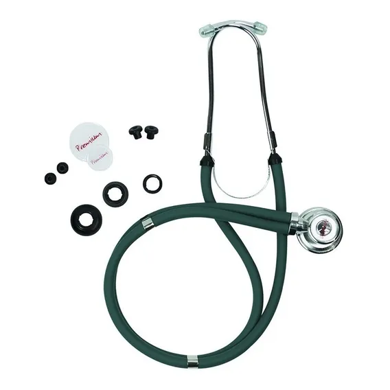 Estetoscópio Duplo Rappaport Verde Premium - Adulto E Inf Foto 1