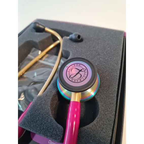 Estetosc贸pio Littmann Classic Iii Framboesa Rainbow 5806 -3m Foto 1