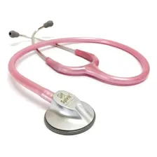 Estetosc贸pio Master Lite Adulto Profissional Esteto Duplo Cor Rosa Perolizado Foto mini 2