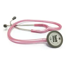 Estetosc贸pio Master Lite Adulto Profissional Esteto Duplo Cor Rosa Perolizado Foto mini 4