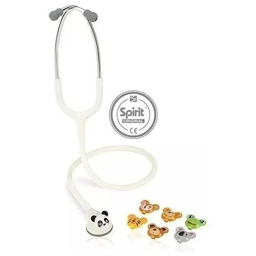 Estetoscópio Pediátrico Spirit Master Lite Fun Animal Branco Cor Branco Foto 1