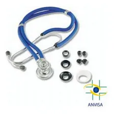 Estetosc贸pio Rappaport Duplo Azul Supermedy Foto mini 1