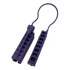 Esticador Cunha Cabo Drop Alça Plástica Roxo C/ 50 Pçs Foto mini 4