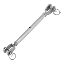 Esticador Em Aço Inox Tubular Garfo X Garfo 12mm Multiuso Barcos Lanchas Iates Veleiros Balsas Travar Cabos De Aço Correntes Esticador Tubular Seavix Usado Em Construção Civil Embarcações Náuticas Foto mini 4