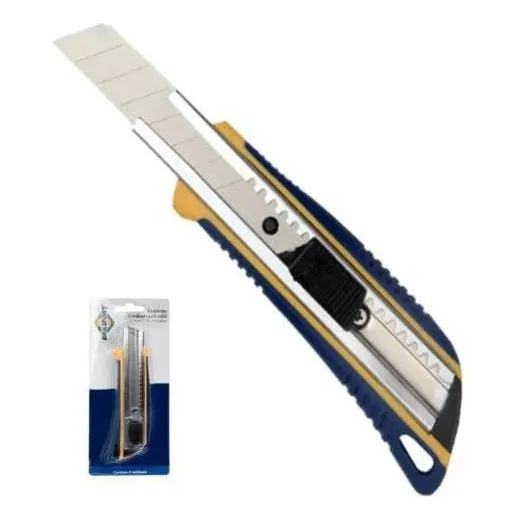 Estilete Emborrachado Brasfort 18mm - Modelo 8088 Foto 1