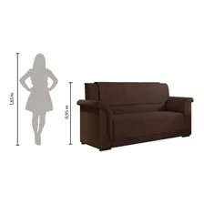Estofados Itália Sofá Marrom Suede Foto mini 4