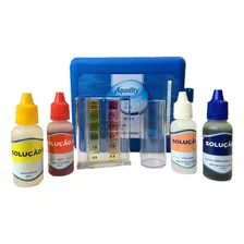 Estojo 3 Em 1 De Analise E Teste Ph Cloro Alcalinidade Foto mini  2