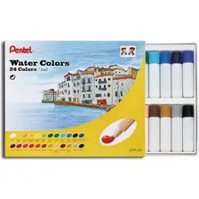 Estojo Aquarela Pentel Bisnaga 24 Cores Htp 24 Foto mini 1