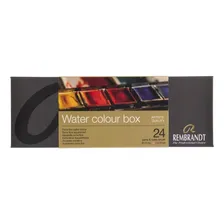 Estojo Aquarela Talens Rembrandt 24 Half Pan Metal Box + Bru Foto mini 3