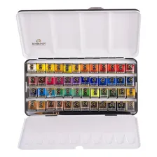 Estojo Aquarela Talens Rembrandt 48 Half Pan Metal Box + Bru Foto  mini 1