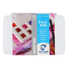 Estojo Aquarela Talens Van Gogh 12 Cores Rosas E Violetas Foto mini  2