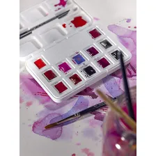 Estojo Aquarela Talens Van Gogh 12 Cores Rosas E Violetas Foto mini  3