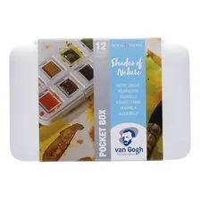Estojo Aquarela Talens Van Gogh 12 Cores Tons Da Natureza Foto mini 1