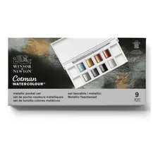 Estojo Aquarela Winsor & Newton Cotman Metálicas 08 Cores Foto  mini 1