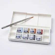Estojo Aquarela Winsor & Newton Cotman Metálicas 08 Cores Foto mini  2