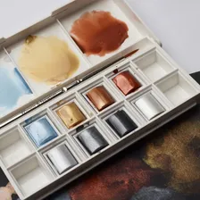 Estojo Aquarela Winsor & Newton Cotman Metálicas 08 Cores Foto mini 4