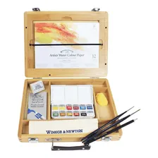 Estojo Aquarela Winsor & Newton Profissional Caixa Madeira Foto mini 1