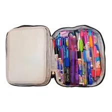 Estojo Box Jumbo Escolar Tactel Gg 150 Pens Cor Azul Foto mini 4