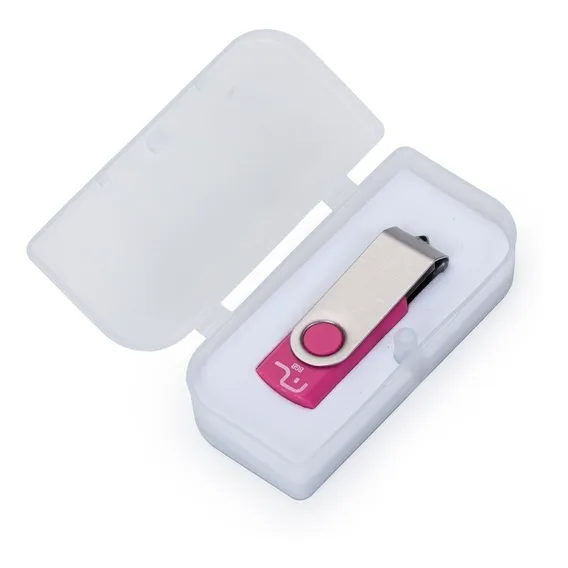 Estojo Caixa Pendrive De Plástico Transparente Kit 20 Unid. Foto 1